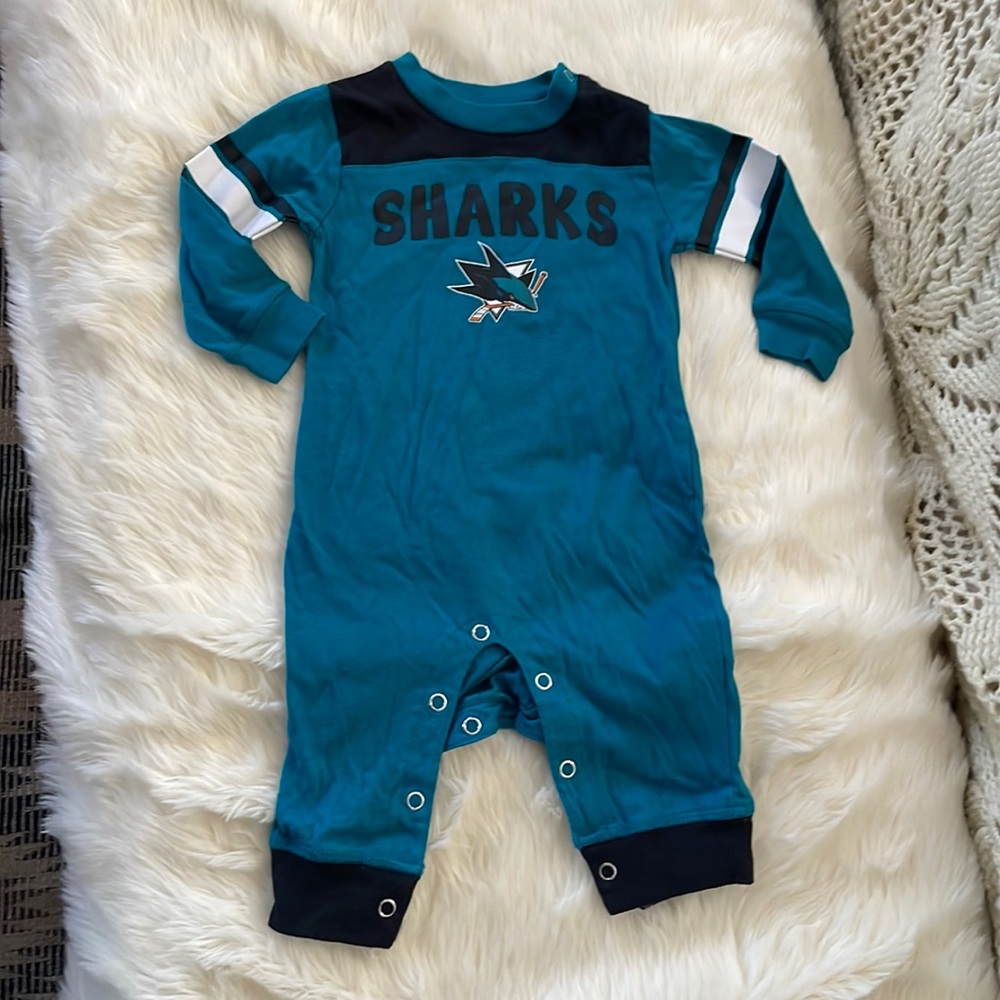 San Jose sharks baby bodysuit/ one piece. NHL